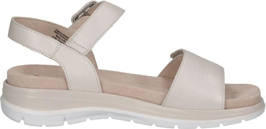 Caprice Beige Casual Platte Sandalen Vrouwen