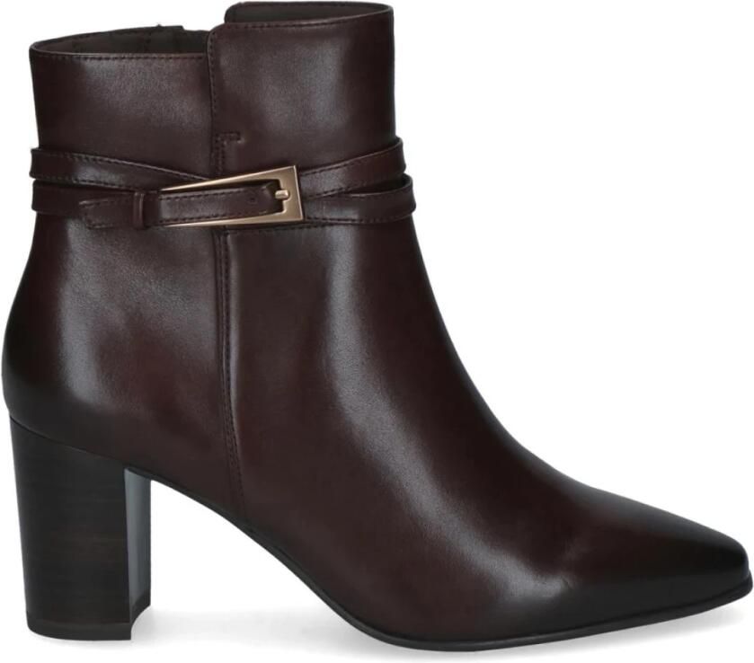 CAPRICE Enkellaarsjes chocoladebruin
