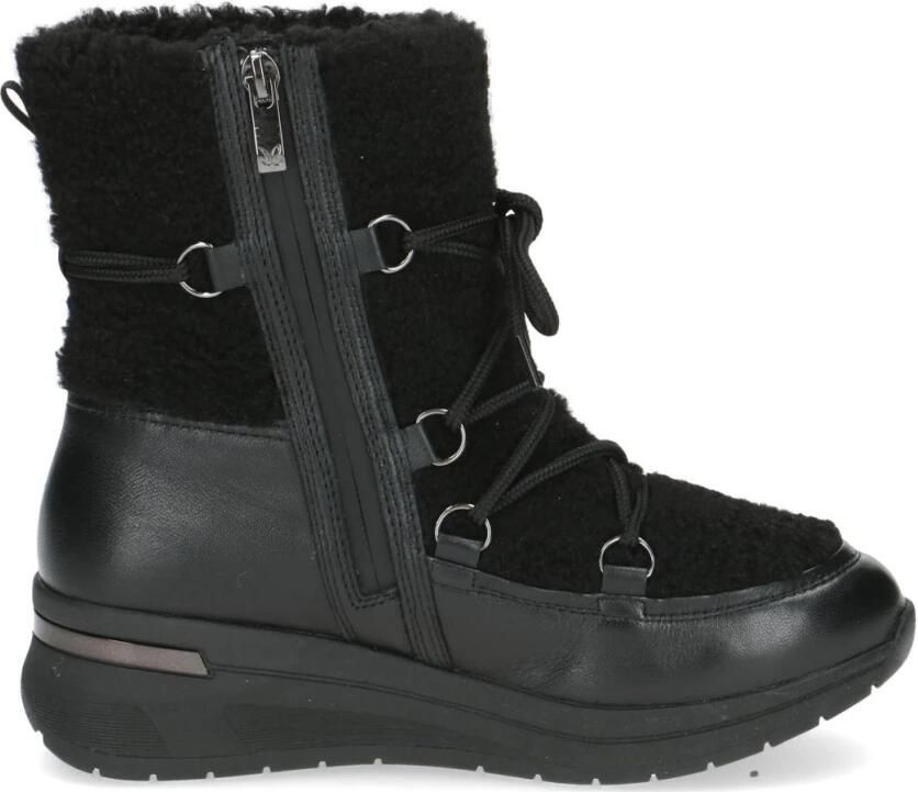 Caprice Zwarte Gesloten Booties Enkellaarzen Vrouwen