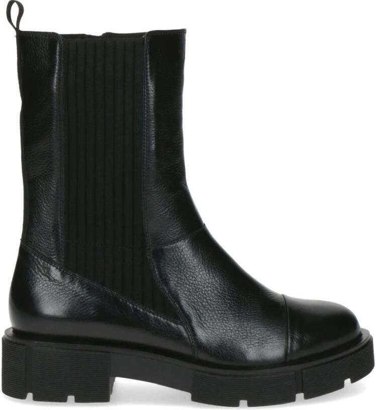 Caprice Zwarte Nappa Gesloten Booties