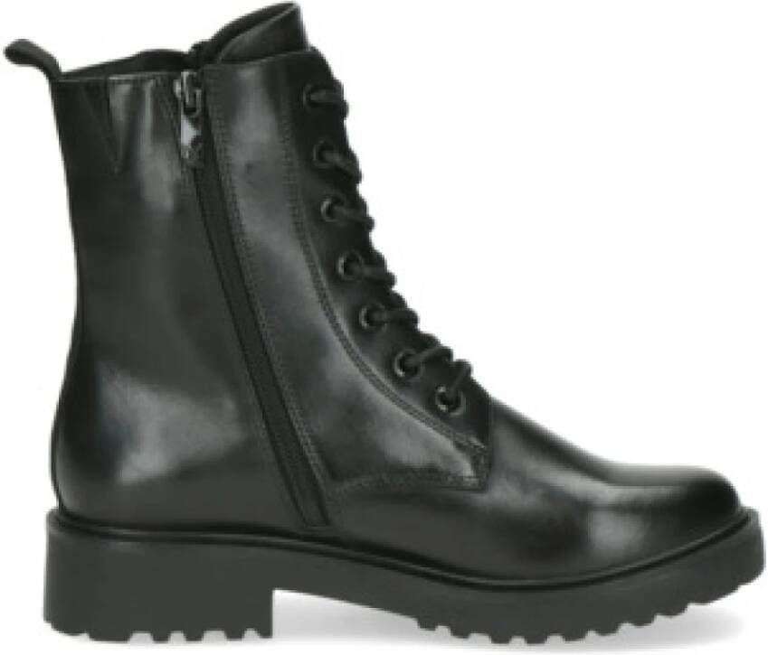 Caprice Laarsjes blokhak veterschoenen twee ritsen