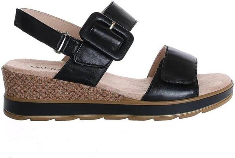 Caprice Elegante Zwarte Sandaal met Innovatieve Technologie