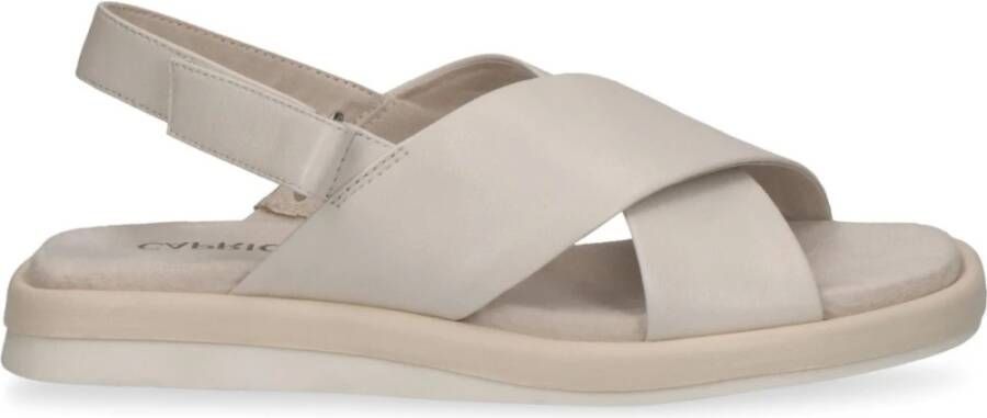 Caprice Flat Sandals Beige Dames