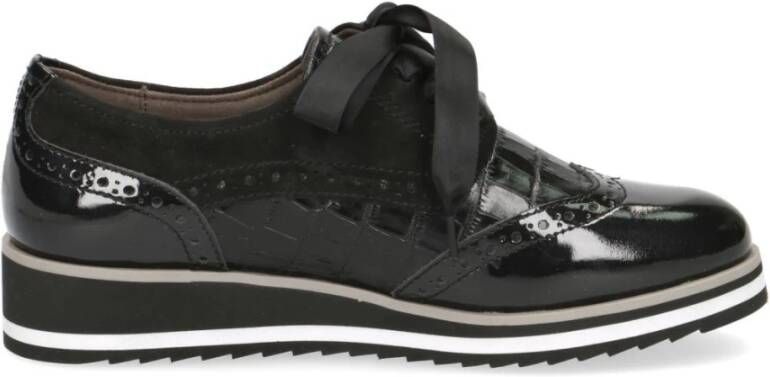 Caprice Laced Shoes Black Dames