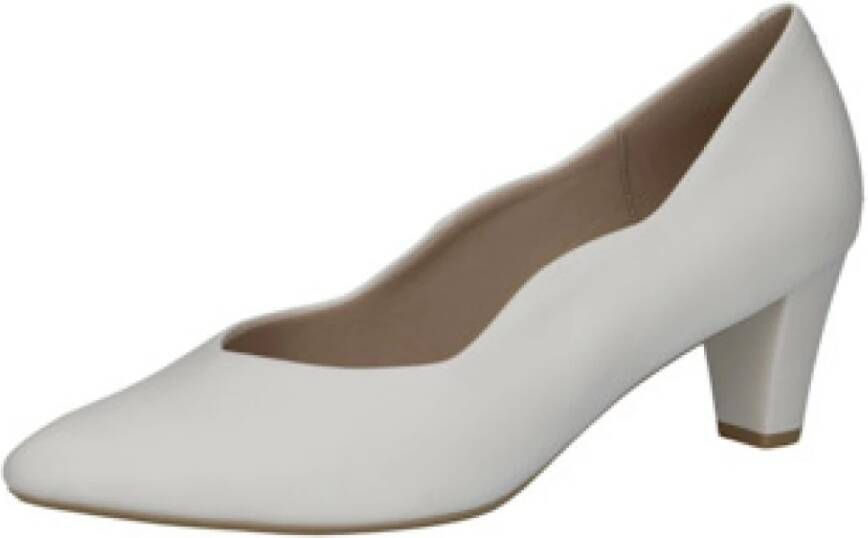 Caprice Witte Comfort Pumps Elegante Stijl
