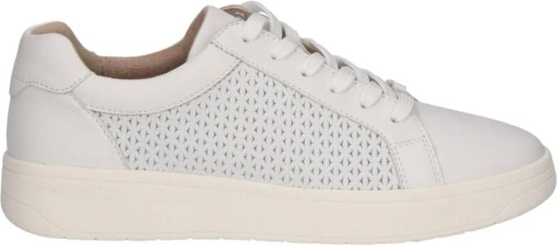 Caprice Witte Nappa Sneakers voor Vrouwen White Dames