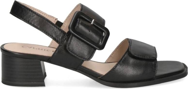 Caprice Zwarte Casual Open Sandalen Vrouwen