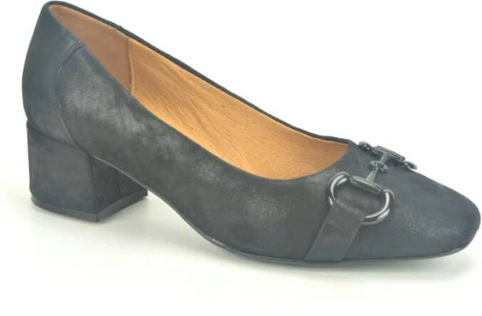 Caprice Zwart nubuc Pump +Gar. 3cm Black Dames