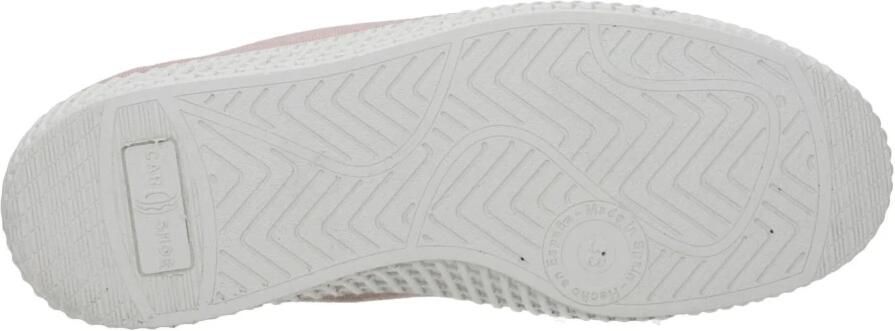 Car Shoe Roze Stoffen Sneakers met Verouderingseffect