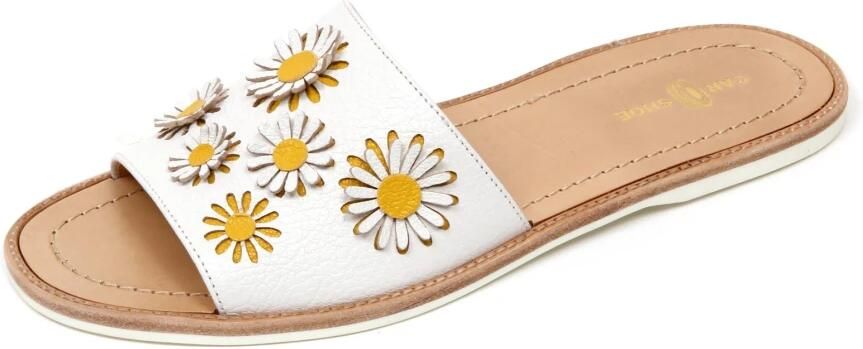 Car Shoe Madras Bianco Sandaal Schoen Avorio