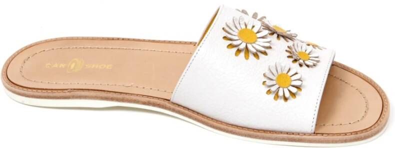 Car Shoe Madras Bianco Sandaal Schoen Avorio