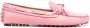 Car Shoe Roze Leren Rijdende Schoenen met Strikdetails Pink Dames - Thumbnail 1