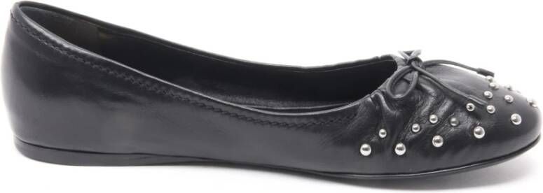 Car Shoe Studded zwarte ballerina schoen