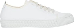 Car Shoe Witte stoffen sneakers Wit Heren