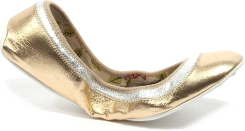 Car Shoe Zilveren Ballerina Schoen van Nappaleer