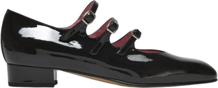 Carel Leren Mary Jane Schoenen Black Dames