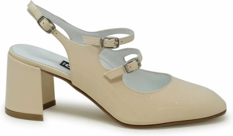 Carel Beige Lakleren Ballet Pumps Beige Dames