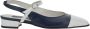 Carel Blauwe Slingback Balletschoenen Leer Vrouw - Thumbnail 1