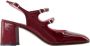Carel Bordeaux Leren Pumps - Thumbnail 1