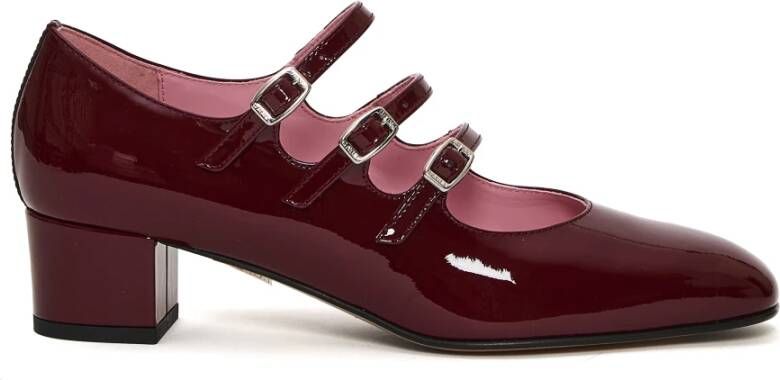 Carel Bordeaux Patent Pump met Drie Bandjes