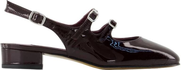 Carel Bruin leren puntige neus sandalen