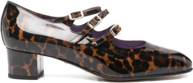 Carel Bruine Hak Patent Leren Pumps
