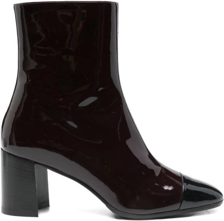 Carel Bruine laarzen met 7 cm hak
