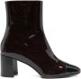Carel Bruine Patent Finish Blokhak Laarzen - Thumbnail 1