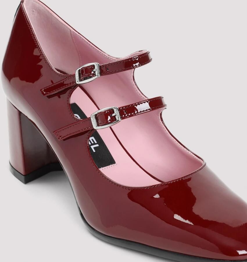 Carel Paris Hoge hakken "Alice" Red Leather Pumps in rood
