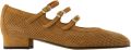 Carel Ariana Split Suede Maryjane Pumps - Bruin
