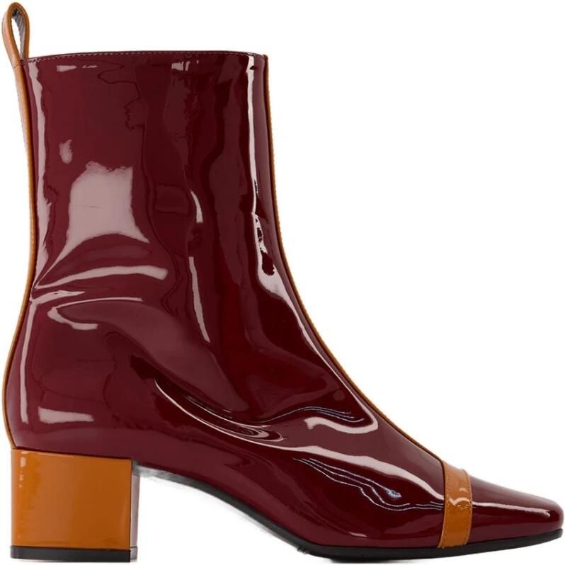 Carel Paris Boots Audrey Boots Patent Leather Camel in bruin