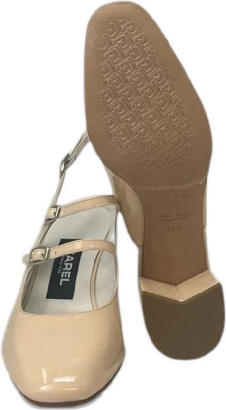 Carel Nude Patent Hak Pumps Beige Dames - Foto 4