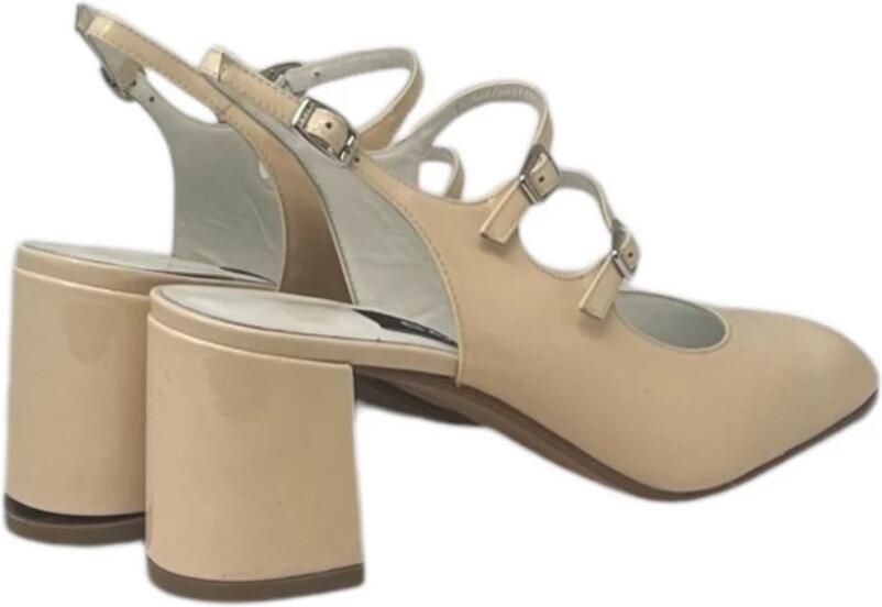 Carel Nude Patent Hak Pumps Beige Dames - Foto 3