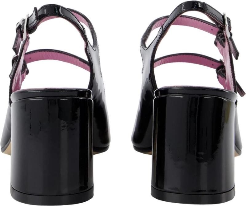 Carel Leren Patent Amandel Teen Pumps met Bandjes Black Dames - Foto 2