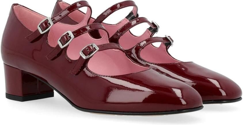 Carel Bordeaux Lakleren Hoge Hak Schoenen - Foto 4
