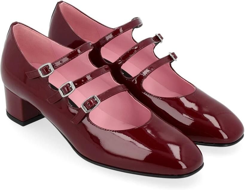 Carel Bordeaux Lakleren Hoge Hak Schoenen - Foto 2