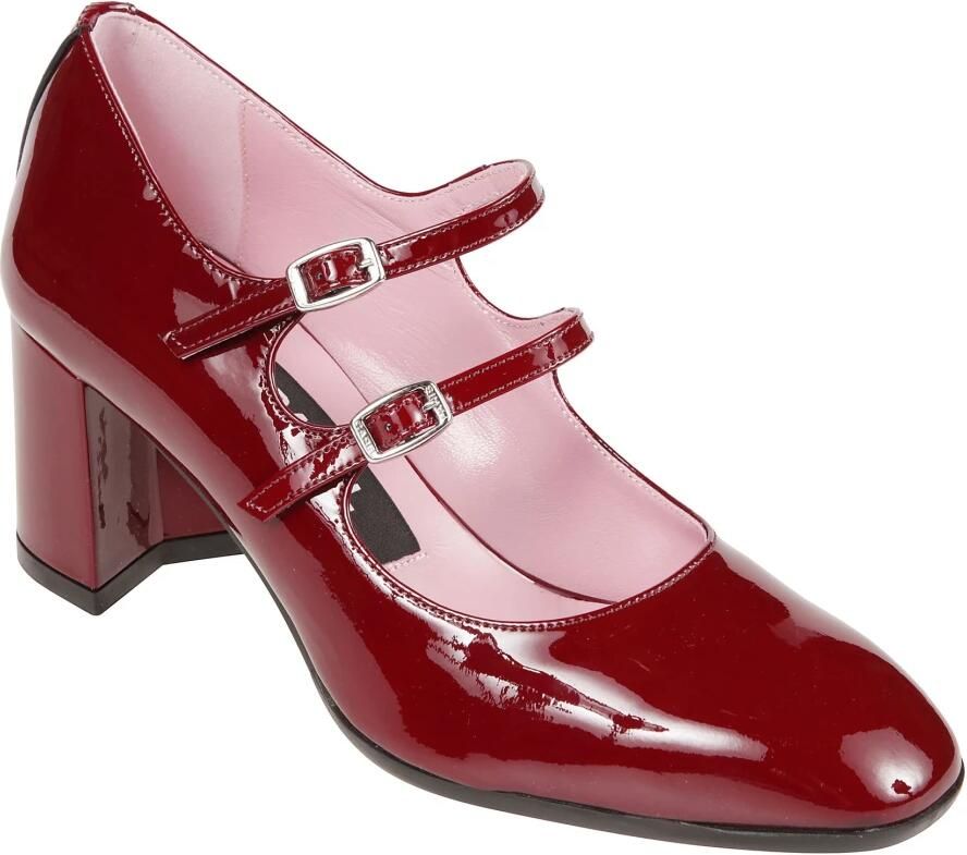 Carel Burgundy Patent Leather Stijlvolle Handtas Red Dames - Foto 3