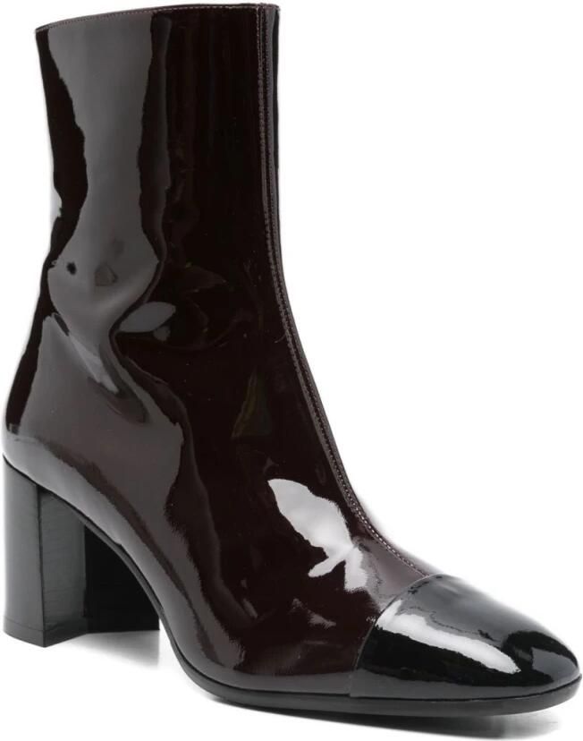 Carel Bruine Patent Finish Blokhak Laarzen