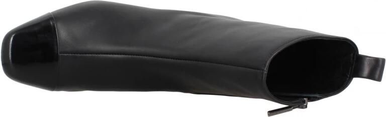 Carel Zwarte leren enkellaars met glanzende afwerking Black Dames - Foto 4