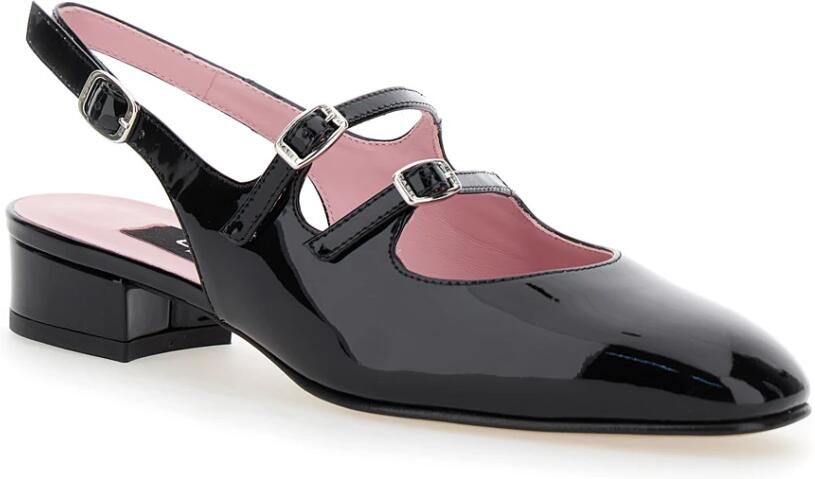 Carel Zwarte Mary Jane Patentleren Schoenen Black Dames