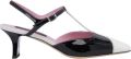 Carel Zwarte lakslippers - Multicolor