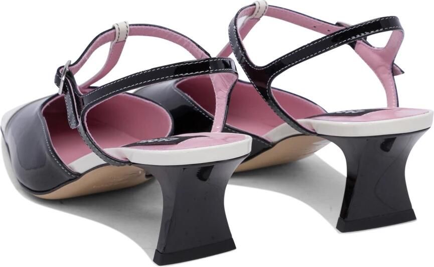 Carel Zwarte lakslippers - Foto 4