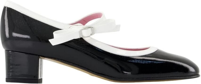 Carel Zwarte Lakleren Bow Pumps
