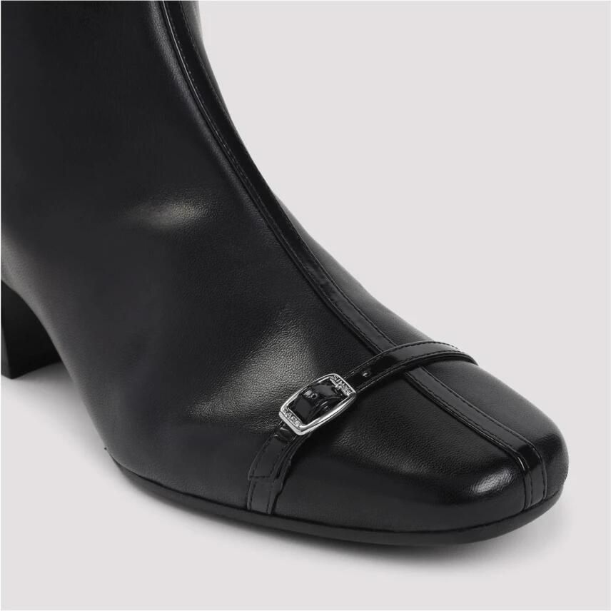 Carel Klassieke leren kniehoge laarzen met gespdetail - Foto 2