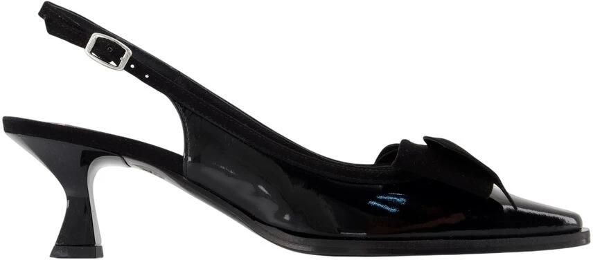 Carel Zwarte Patentleren Marquise Sandalen