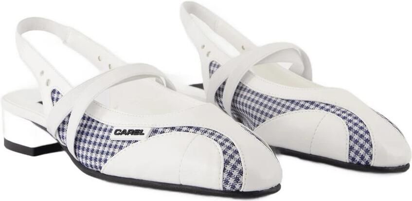 Carel Perzikwitte Slingback Sandalen van Leer - Foto 3