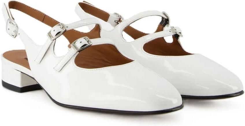 Carel Witte Lakleren Pantoffels White Dames - Foto 3