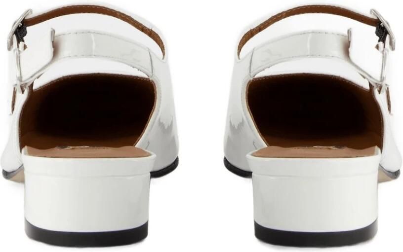 Carel Witte Lakleren Pantoffels White Dames - Foto 2