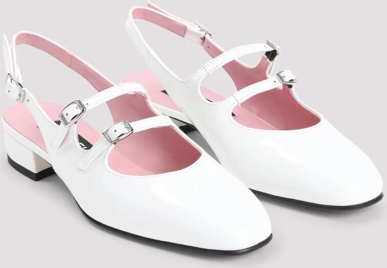 Carel Witte Lakleren Pantoffels White Dames - Foto 2