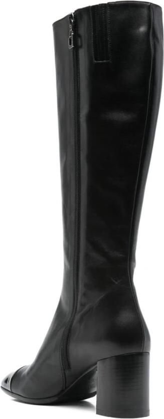 Carel Zwarte laarzen met 7 cm hak